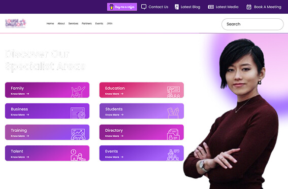 trainer website design